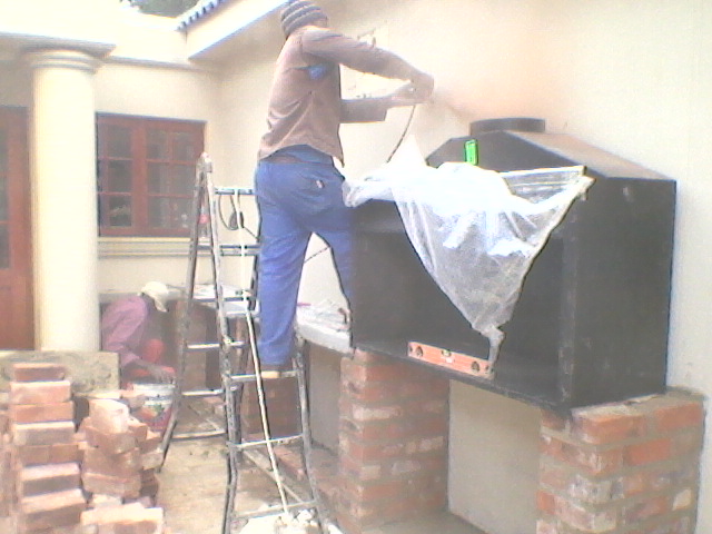 Preparation for chimney breast Preparation for chimney breast