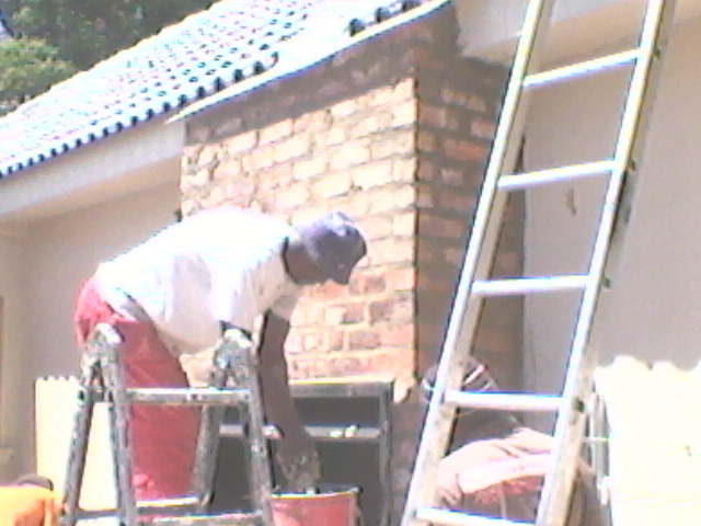 Chimney breast constructed Chimney breast constructed